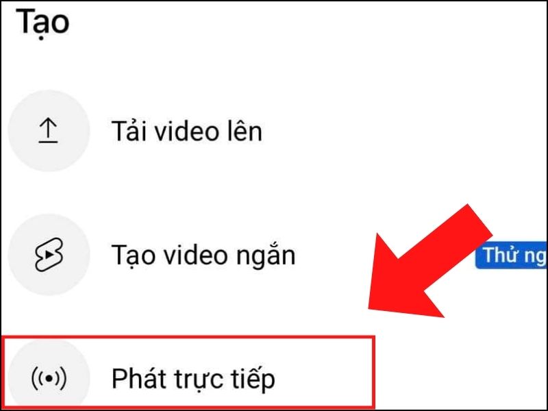 Phát trực tiếp trên iPhone