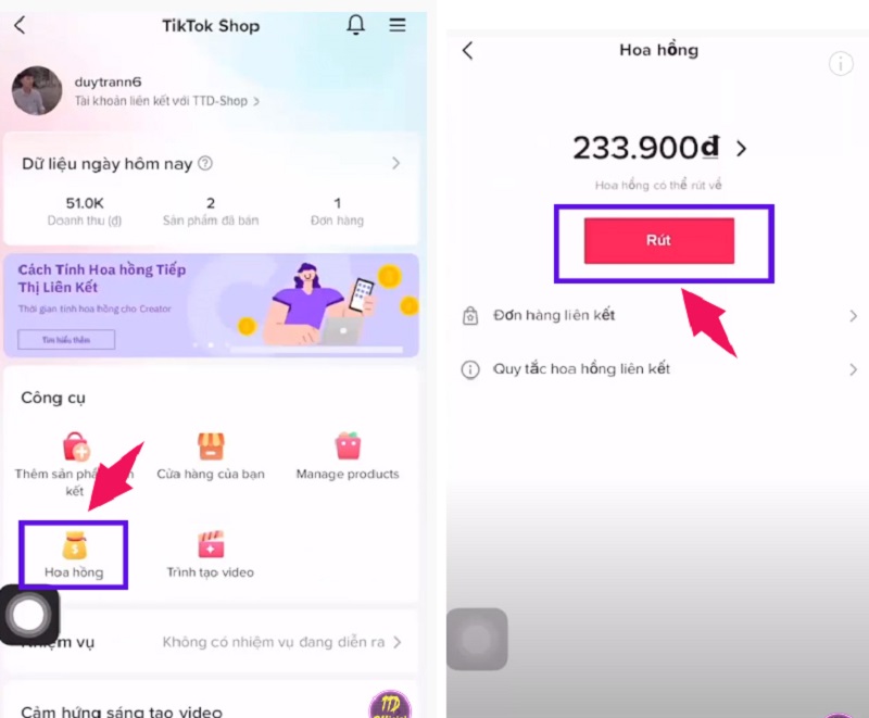 Hoa hồng TikTok Shop